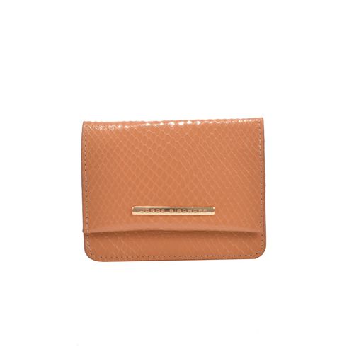 Carteira Couro Snake Tan