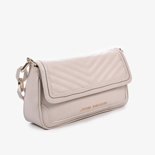 Bolsa De Ombro Branco Blanc Couro Matelassê