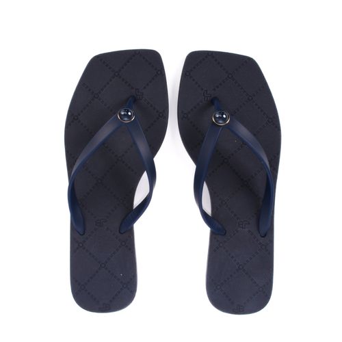 Flat Nécessaire Azul Marinho Estelar Floral