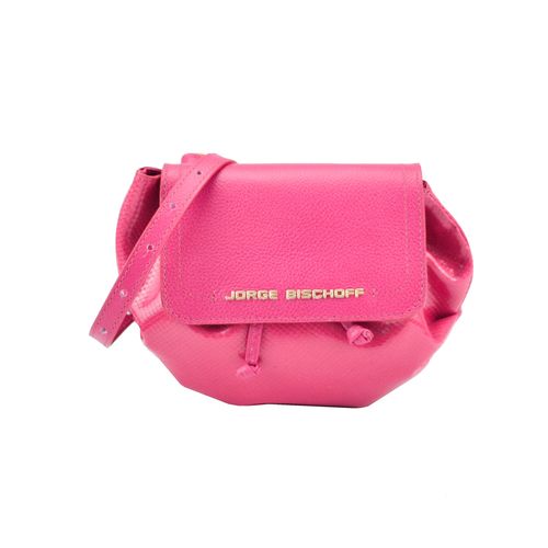 Bolsa Saco Magenta Pequena Couro