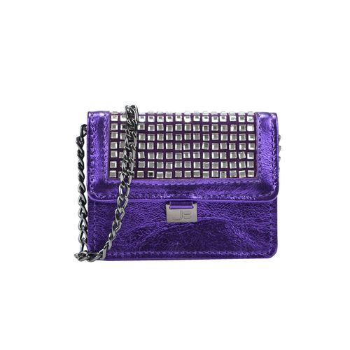 Mini Bag Roxo Metalizado Hotfix Cristal