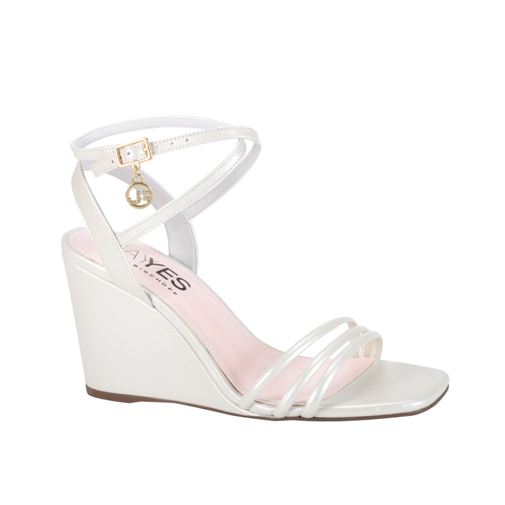 Sandália Anabela Say Yes Branco Sapatos, Bolsas, Acessórios em