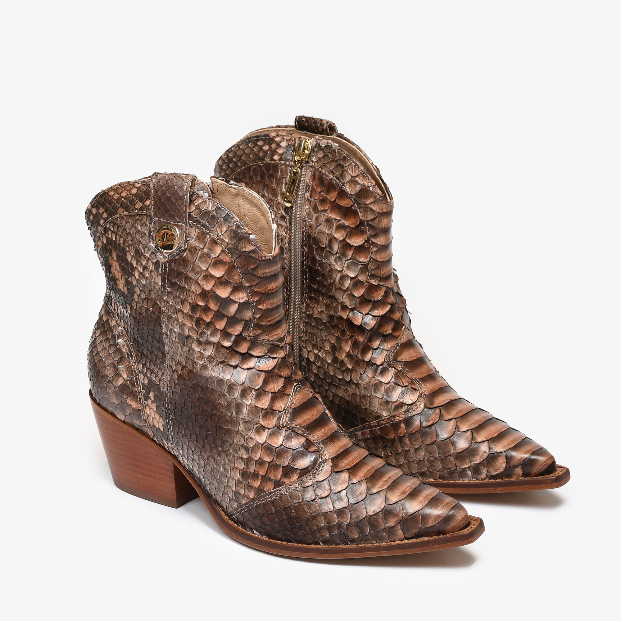 Bota Salto Grosso Coturno Meia Pata Tratorado Coturno Feminino