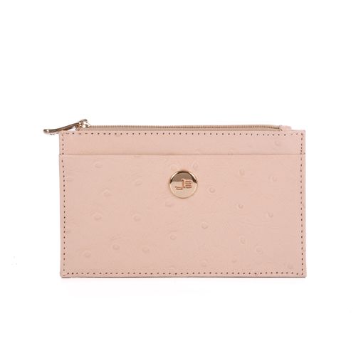Carteira Nude Quartzo Couro Dots
