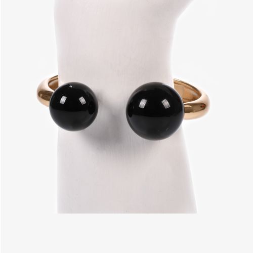 Pulseira Preto Dourado Esferas