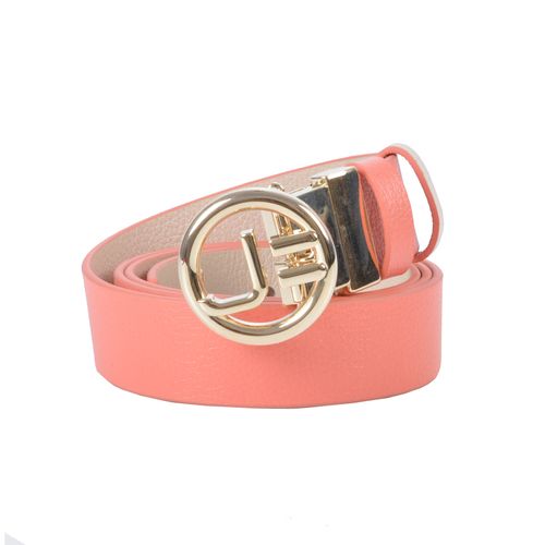 Cinto Quadril Rosa Lichia Off White Brulée Reversível Couro