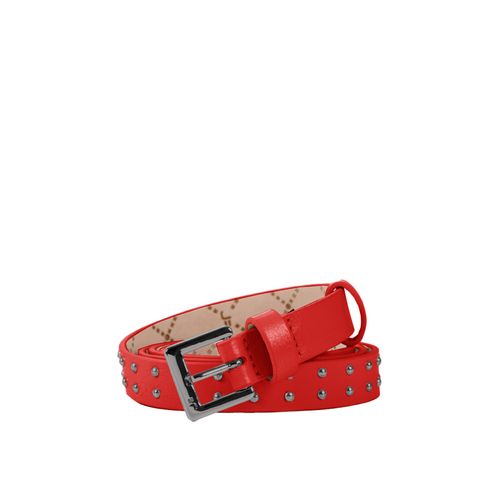 Cinto Vermelho Rubi Tachas Couro Jb