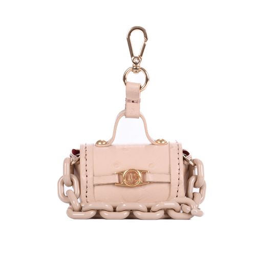 Nano Bag Nude Quartzo Corrente Couro Dots