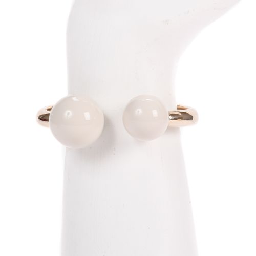 Pulseira Branco Blanc Dourado Esferas