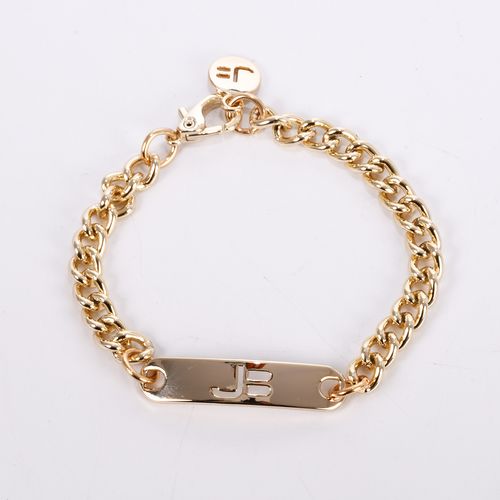 Pulseira Corrente Metal Jb Dourado