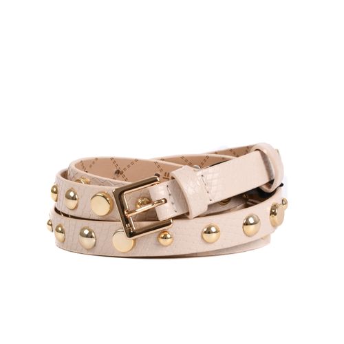Cinto Quadril Off White Brulée Metal Dourado Couro