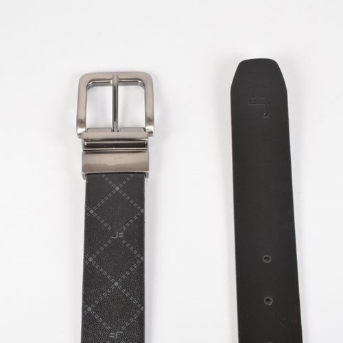 Cinto Masculino Monograma Preto Reversível