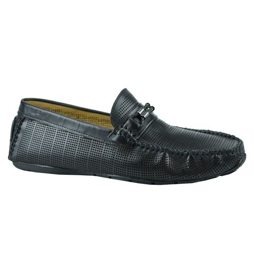 Mocassim Preto Couro