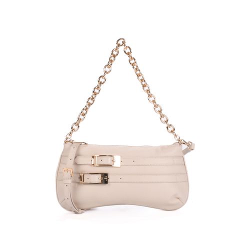 Bolsa Baguete Off White Brulée Fivelas Couro