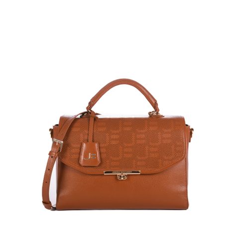 Bolsa Satchel Caramelo Canela JB Couro
