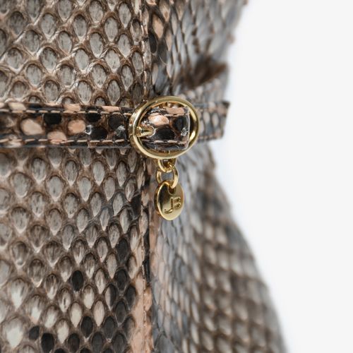 Bota Nude Sand Pele Cobra Python Mandala JB