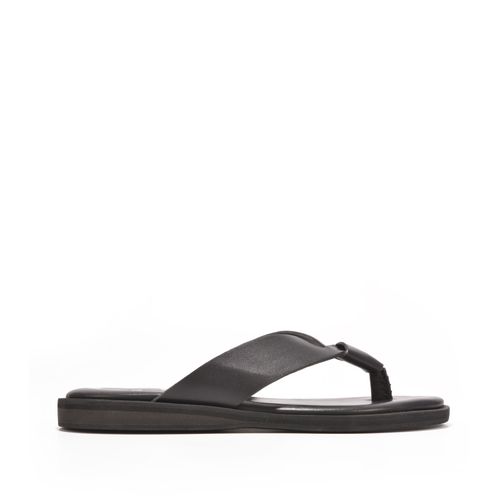 Chinelo Masculino Preto Couro