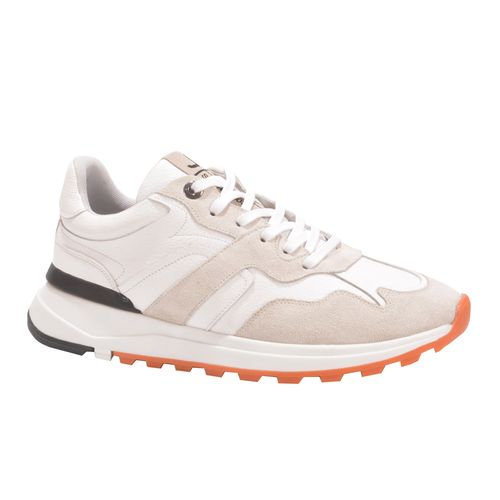 Tênis Esportivo Branco Couro
