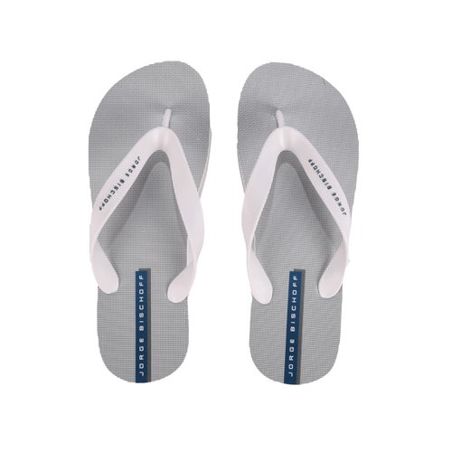 Flat Masculina Branco Cinza Quadriculada