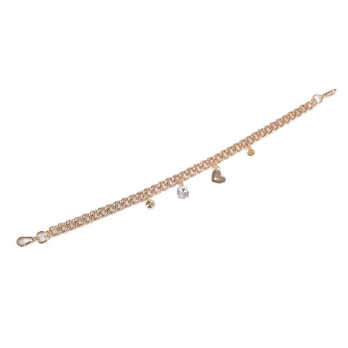 Bag Charm Corrente Dourada Pingentes