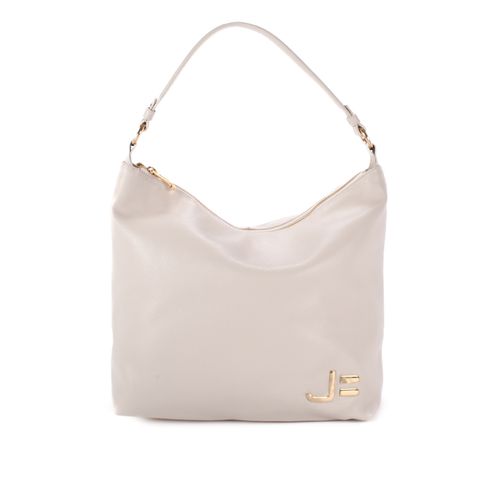 Bolsa Hobo Branco Blanc Grande Couro Macio Jb