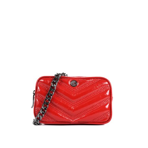 Belt Bag Vermelho Rubi Matelassê Couro