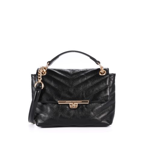 Bolsa De Ombro Pequena Preta Couro