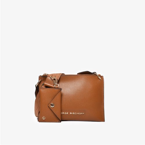 Bolsa Transversal Caramelo Avelã Gorgorão Couro