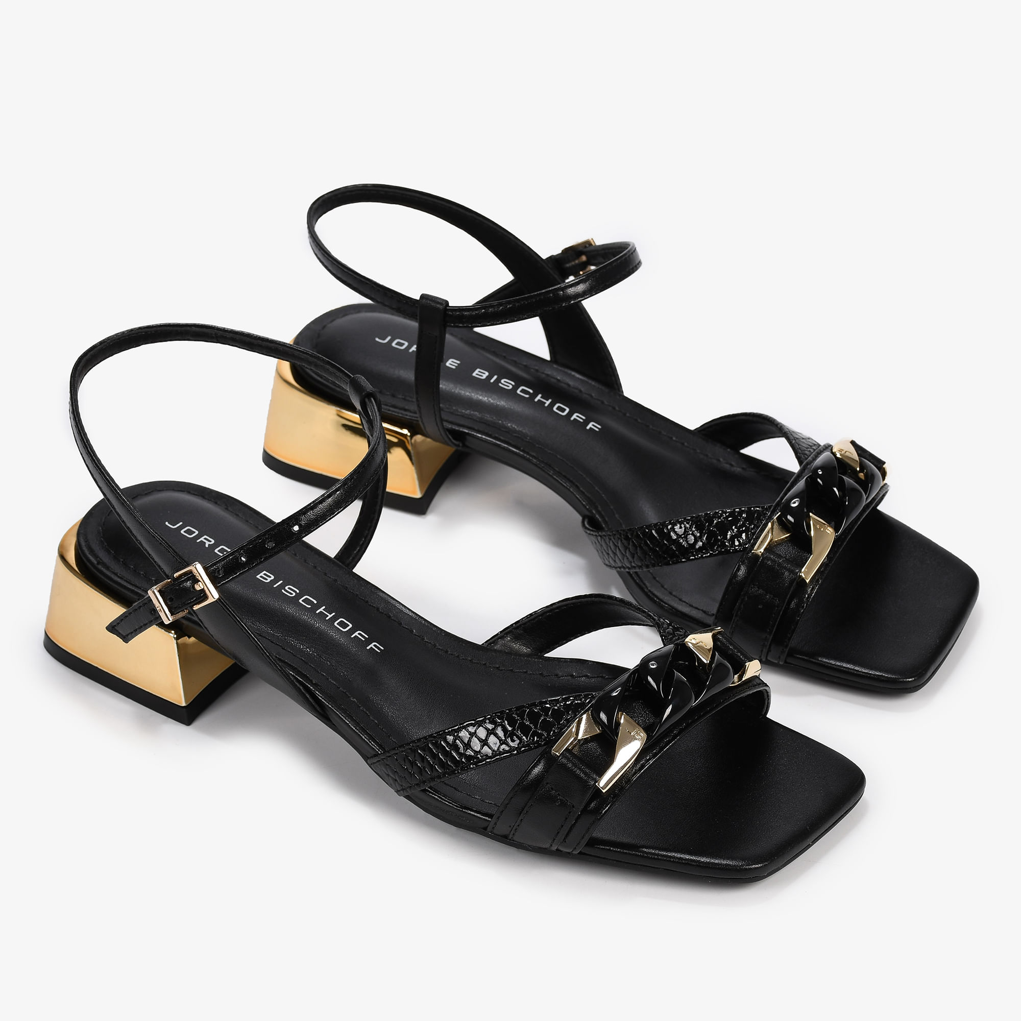 Bischoff Pedraria Sandalia Jorge Bischoff Dafiti Rasteira Pedraria - Main Image