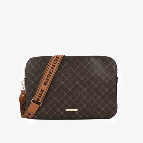 Porta Notebook Monograma Jb Marrom