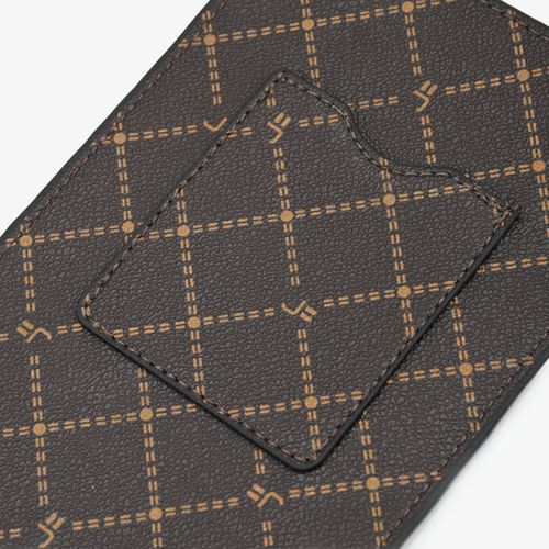 Porta Celular Monograma Jb Marrom Caramelo Amêndoa Gorgorão