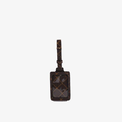 Bag Charm Tag Marrom Monograma JB