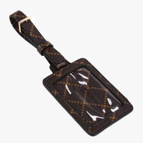 Bag Charm Tag Marrom Monograma JB