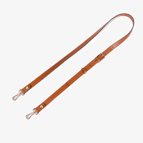 Alça De Bolsa Caramelo Amêndoa Couro