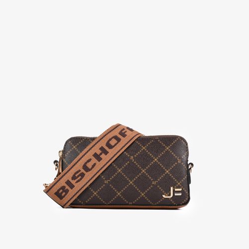 Bolsa Transversal Monograma Jb Marrom Gorgorão