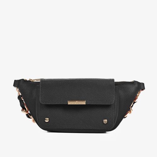 Belt Bag Preta Couro