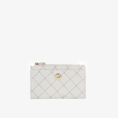 Carteira Porta Cartão Monograma Jb Off White