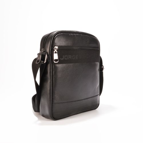 Bolsa Transversal Masculina Preta Couro