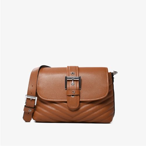 Bolsa De Ombro Caramelo Avelã Pequena Couro