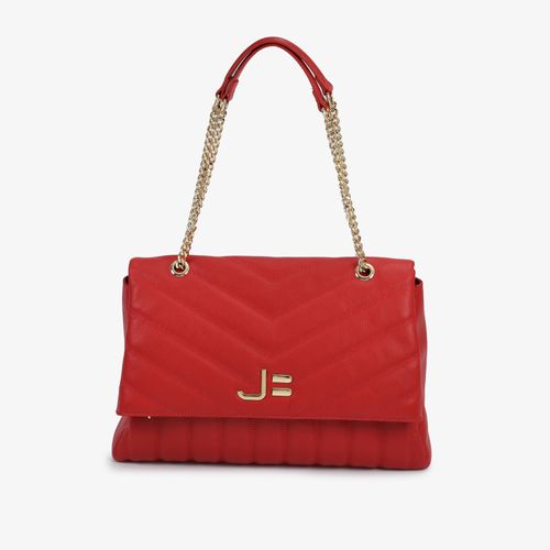 Bolsa De Ombro Vermelho Rubi Matelassê