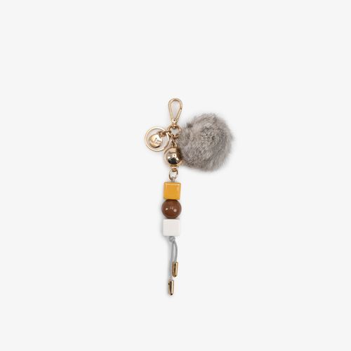 Bag Charm Caramelo Pompom