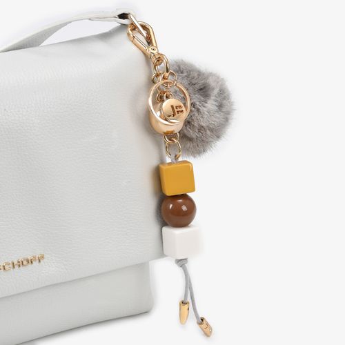 Bag Charm Caramelo Pompom