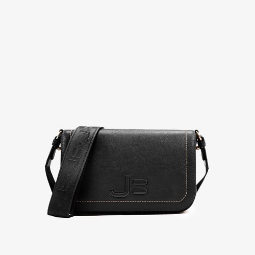 Bolsa Transversal Preto Couro