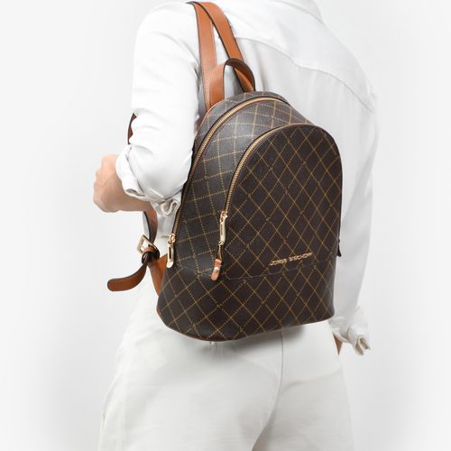 Mochila Monograma Jb Marrom