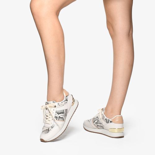 Tênis Jogger Blanc Branco Snake Desert Couro