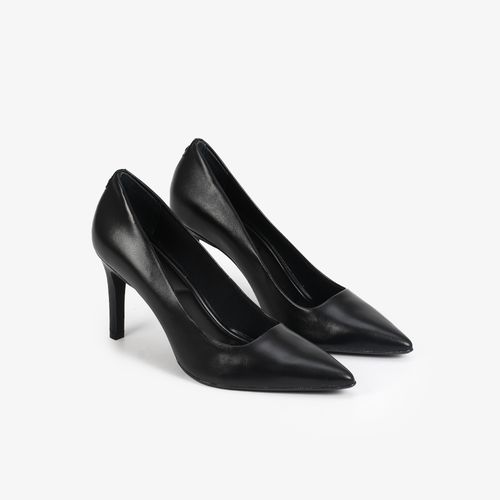 Scarpin Preto Jb Salto Alto Fino Couro