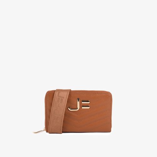 Bolsa Transversal Caramelo Couro Matelassê JB