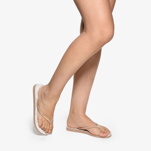 Flat Monograma Nude Seda