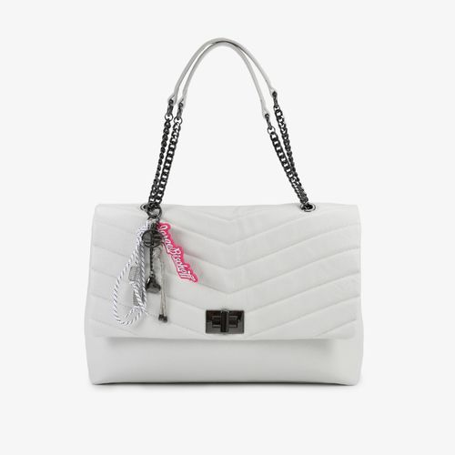 Bolsa De Ombro Branco Blanc Matelassê Couro Express Yourself