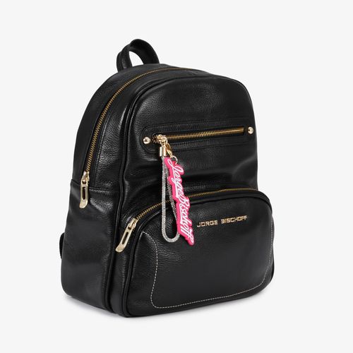 Mochila Preto Couro Express Yourself